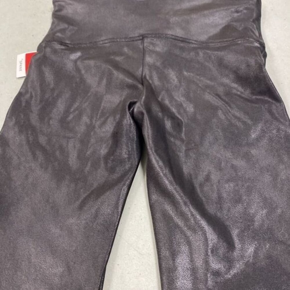 Spanx Womens Faux Leather Moto Legging Black Size M - Picture 11 of 12